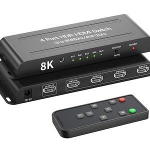8K HDMI 2.1 Switch 4x1